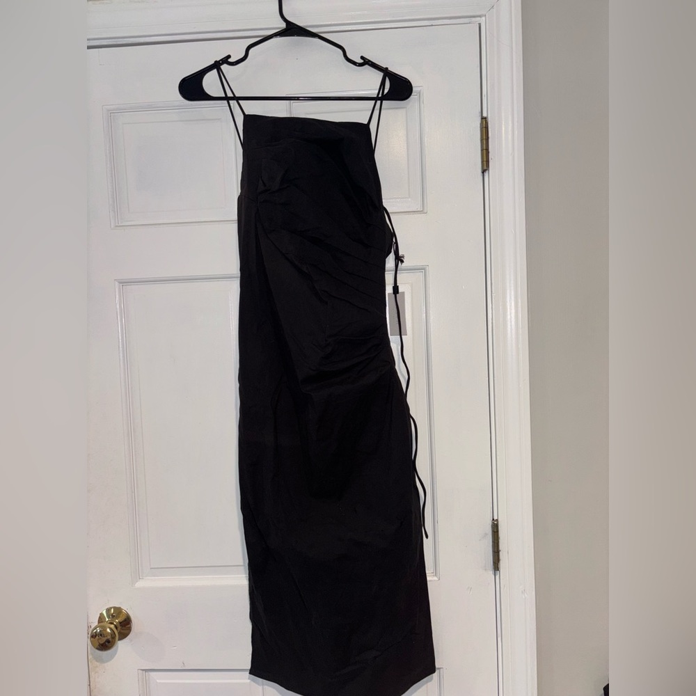 NWT Elegant Black Spaghetti Strap small Dress
